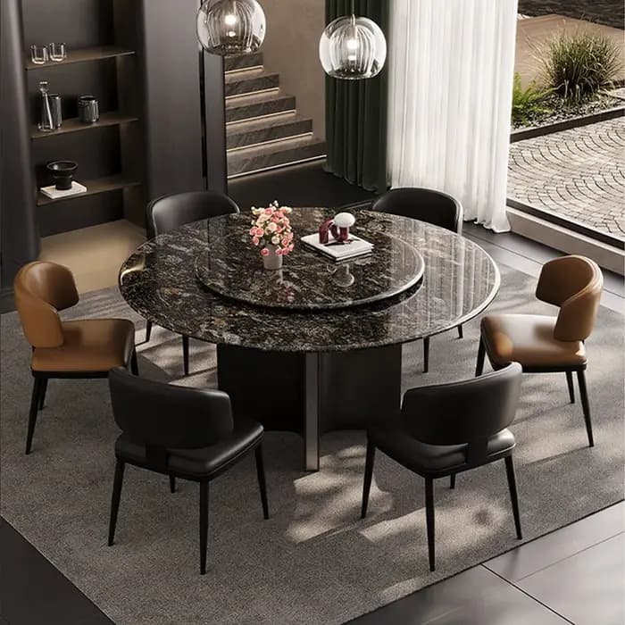Table à manger ronde de luxe