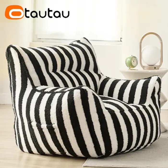 Juste de pouf 2 places sans remplissage
