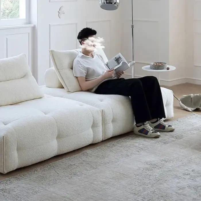 Moderne Simple Module combinaison salon canapés compressé éponge remplissage Groot luxe créatif nordique