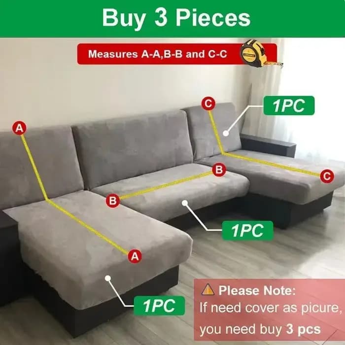 Juste de protection extensible pour canapé et fauteuil 1/2/3/4 places