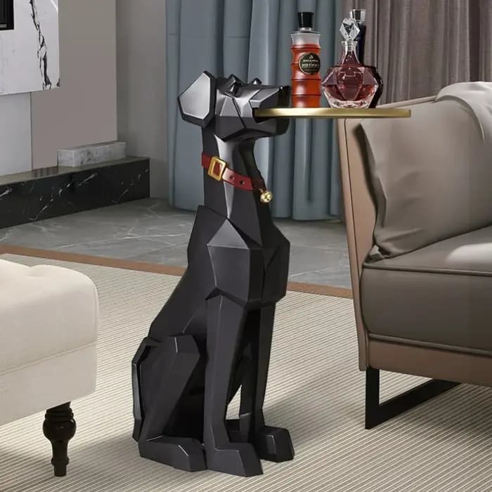 Table d'appoint noire nordique mignonne