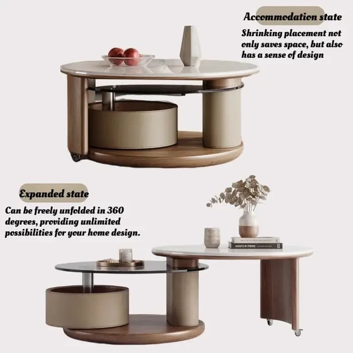 Table basse ronde de salon