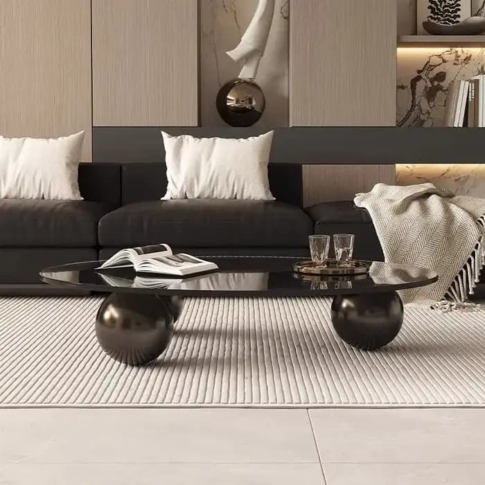 Table basse italienne légère de luxe pour salon