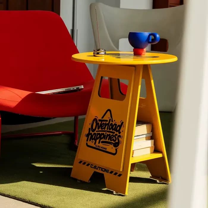Table basse ronde moderne colorée pour hôtel et appartement