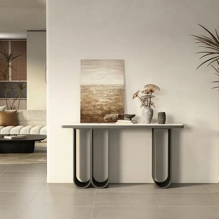 Table de Console industrielle italienne, Design rustique de luxe, Table de Console esthétique, Meuble de beauté Premium, meubles de Salon