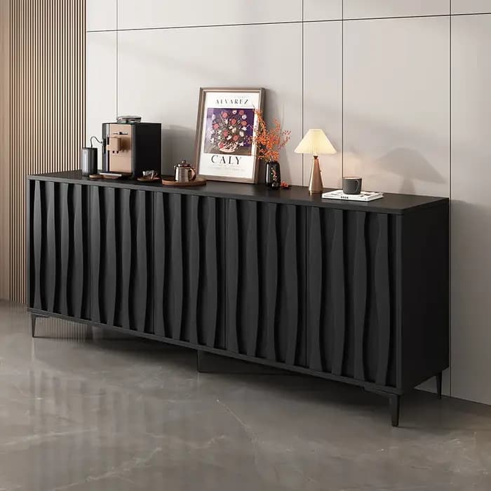 Meubles de salon en bois : Vitrine de présentation nordique