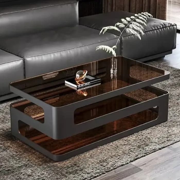 Table basse esthétique italienne cadre minimaliste ornement Unique