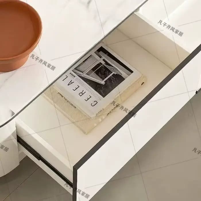 Table basse nordique design rangement de magazines Antique