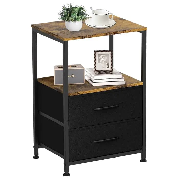 Table de oral et avec 2 Rangements en Tissu