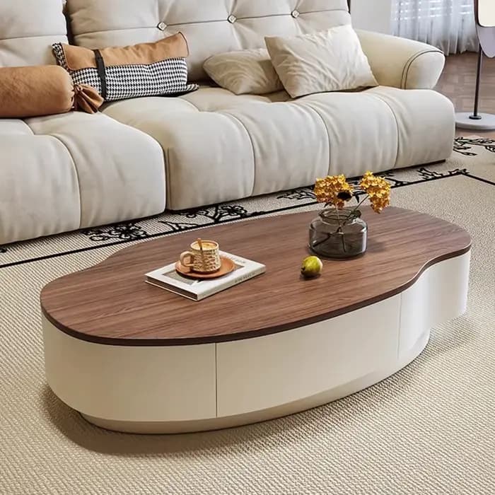 Table Basse minimaliste moderne européenne classique ovale