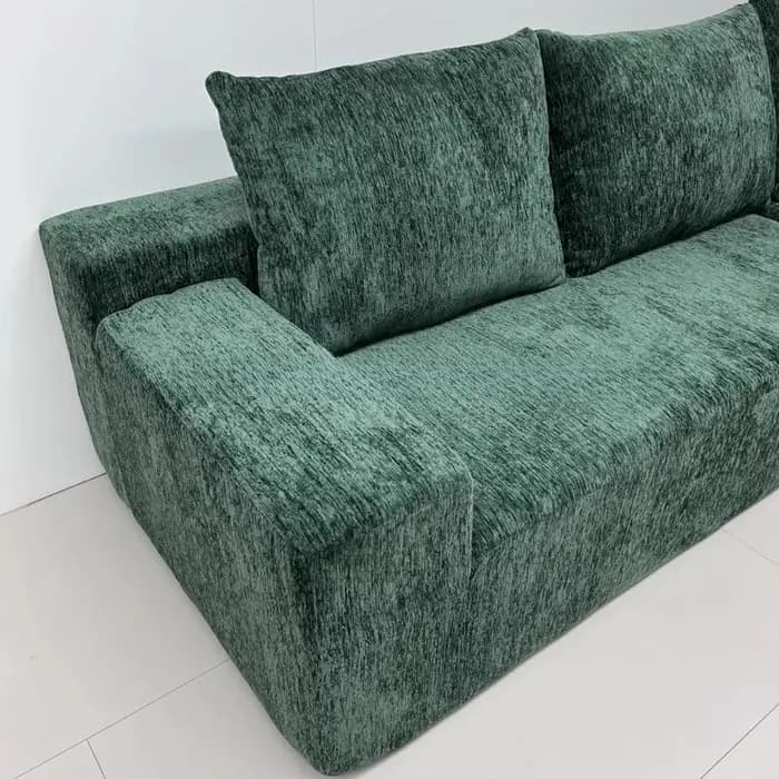 Salon velours côtelé Compression canapé adultes coussin personnalisable coin