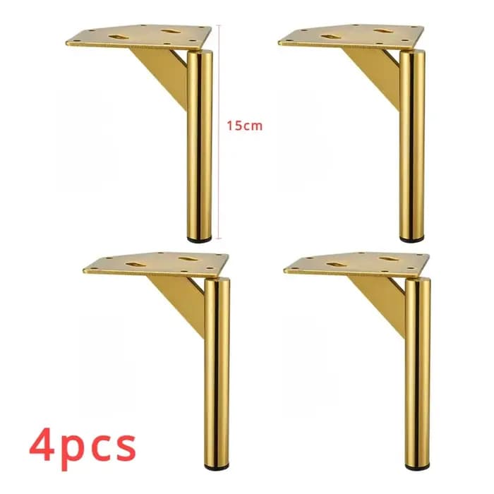 Pieds Métalliques pour Table Basse, Canapé, Lit, Chaise, Armoire, Armoires, Commode, Accessoires de