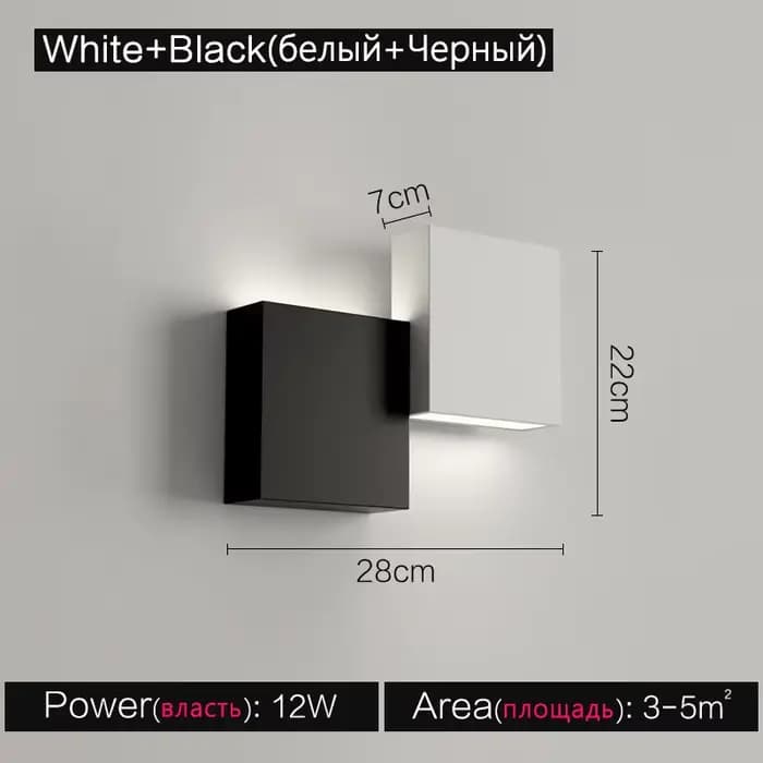 Applique murale ultramince et simple, éclairage d'extérieur, luminaire moderne, idéal pour une chamb