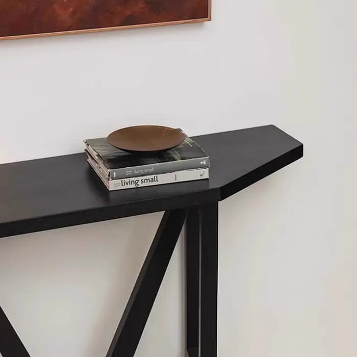 Tables de Console étroites minimalistes élégantes Tables de Console rustiques minces italiennes Console d'angle Premium Meuble meubles de salon