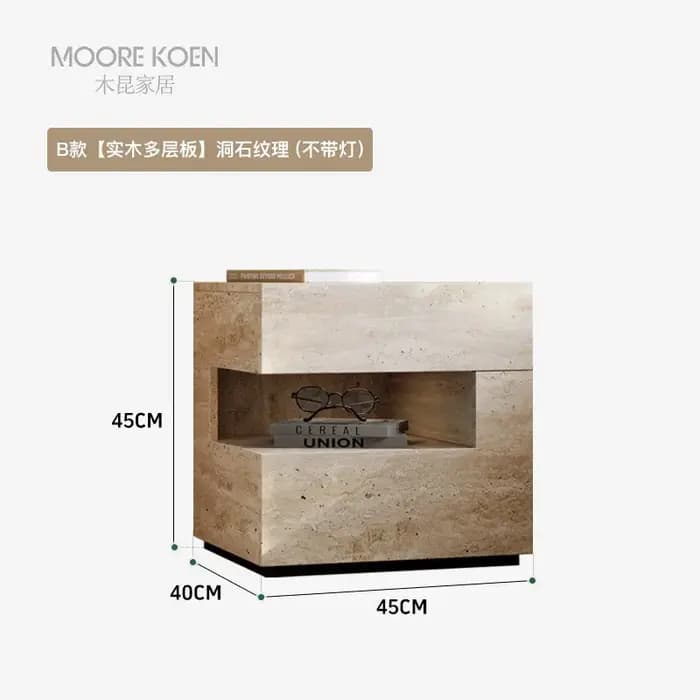 Wabi Sabi tables De chevet minimalistes rectangulaires tendance Premium Glam