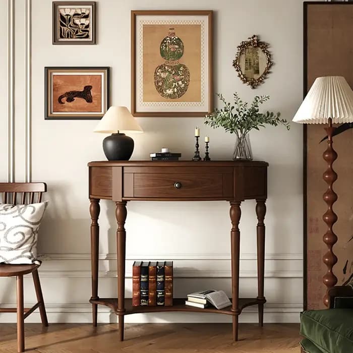 Table Console traditionnelle du milieu du siècle
