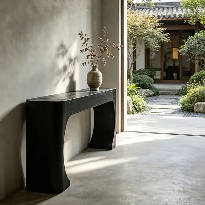 Table console de rangement moderne