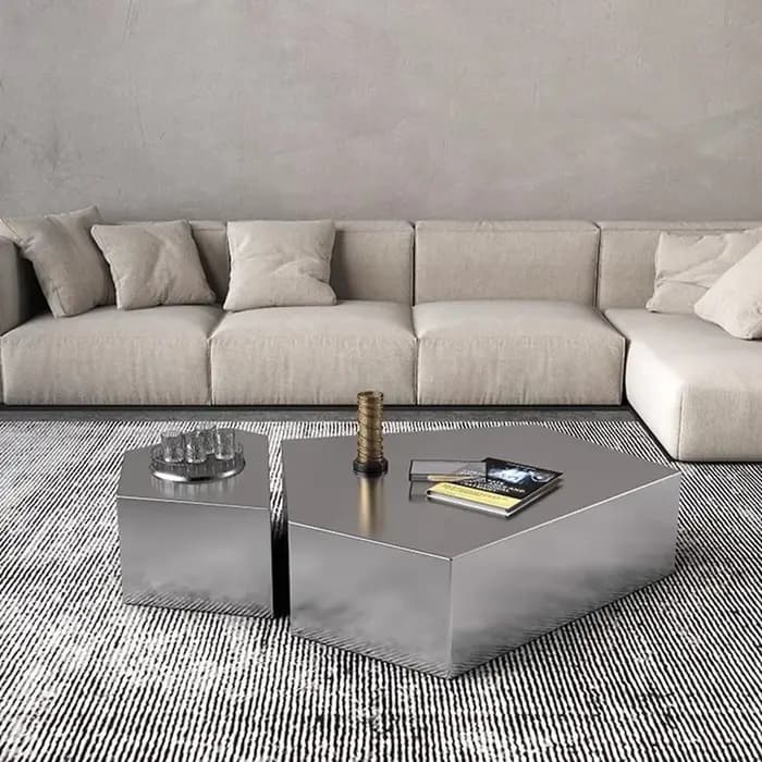 Glam Simple Table basse ornements cadre Design rangement Table basse moderne esthétique Meubles De Salon maison accessoires