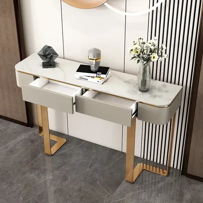 Table console tendance et populaire, table d'entrée de luxe minimaliste, nouveau style de designer, Tavolo Ingresso, mobilier moderne pour la maison