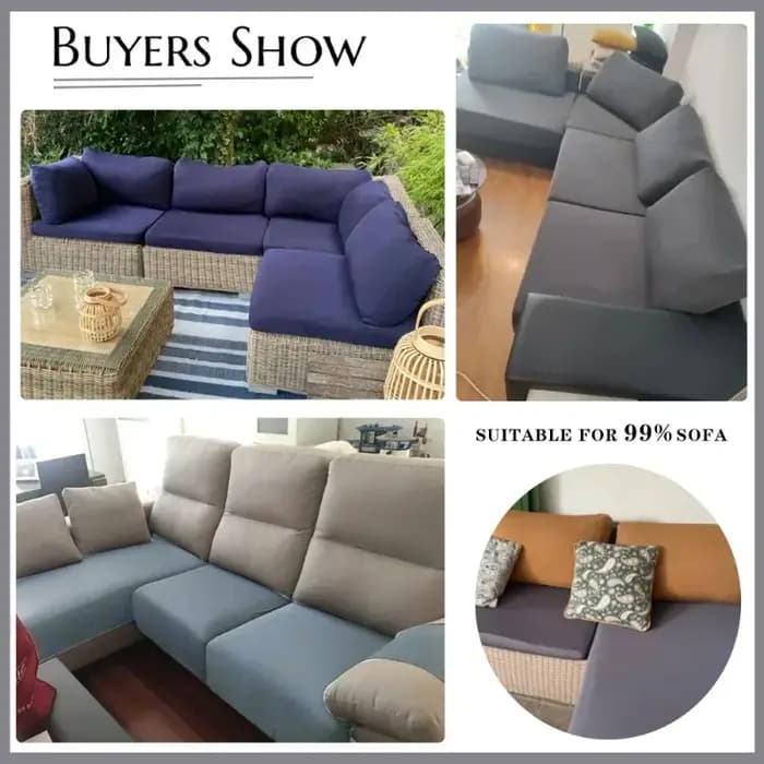 Housse de coussin de siège de canapé élastique