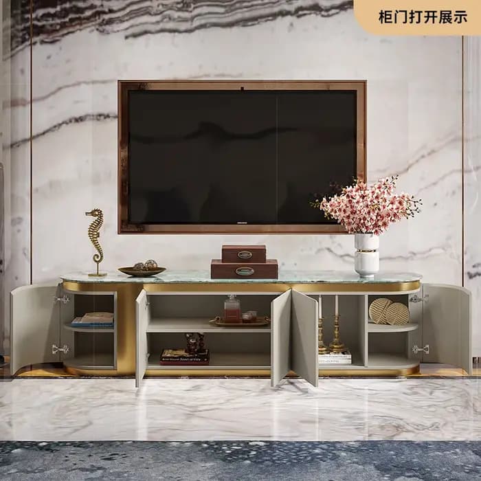Meuble de télévision moderne européen délicatesse nordique luxe qualité Console