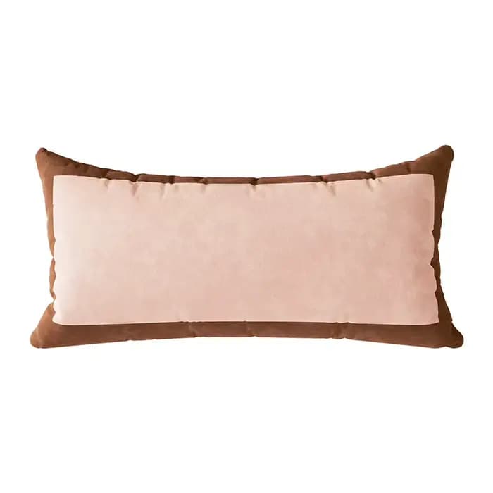 Housse de coussin rectangulaire 30x70cm, taie d'oreiller en velours, coque Vintage, bande imprimée,