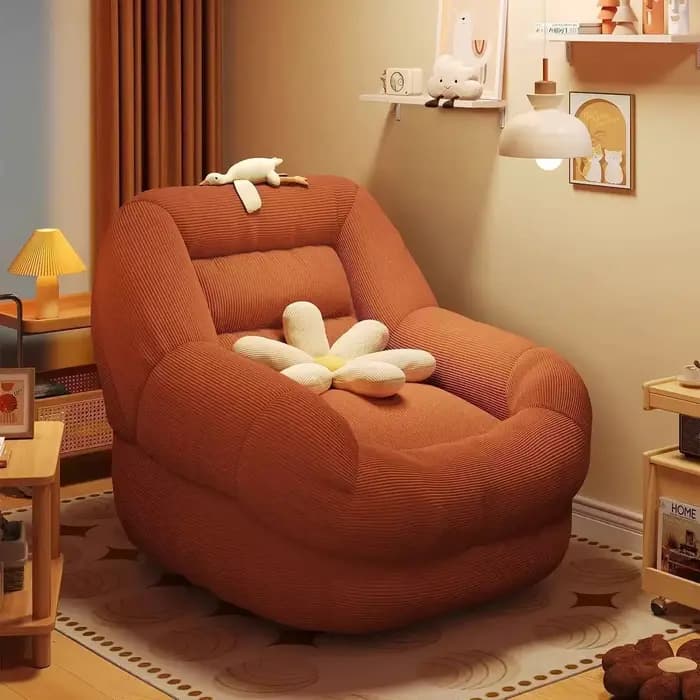 Fauteuil-canapé en velours côtelé pour la maison