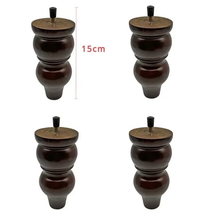 Pieds de Meubles en Bois Massif de Style Européen, Raccords de Remplacement pour Table Basse, Meuble