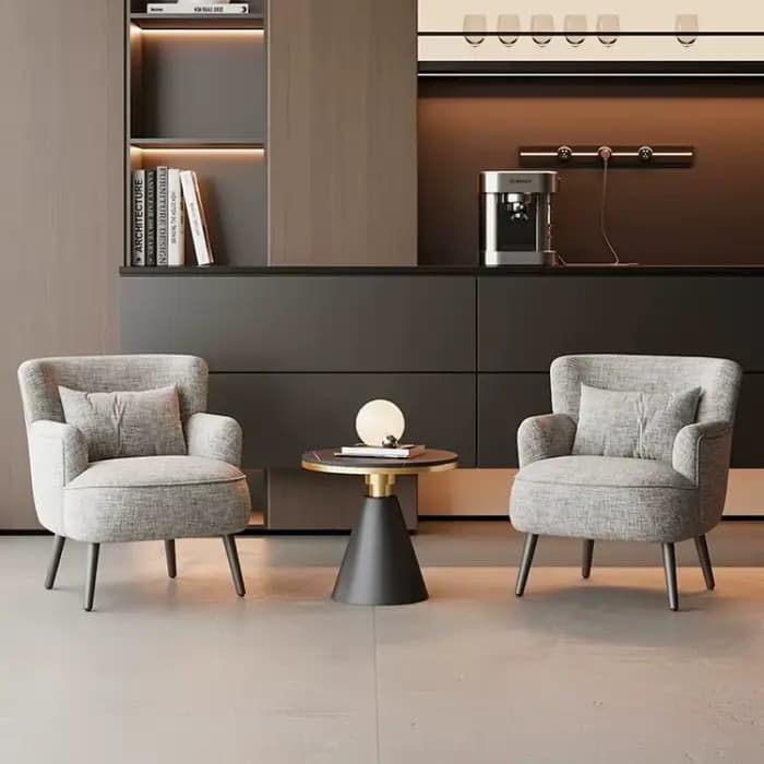 Fauteuil de sol confortable à accoudoir unique pour salon de manucure
