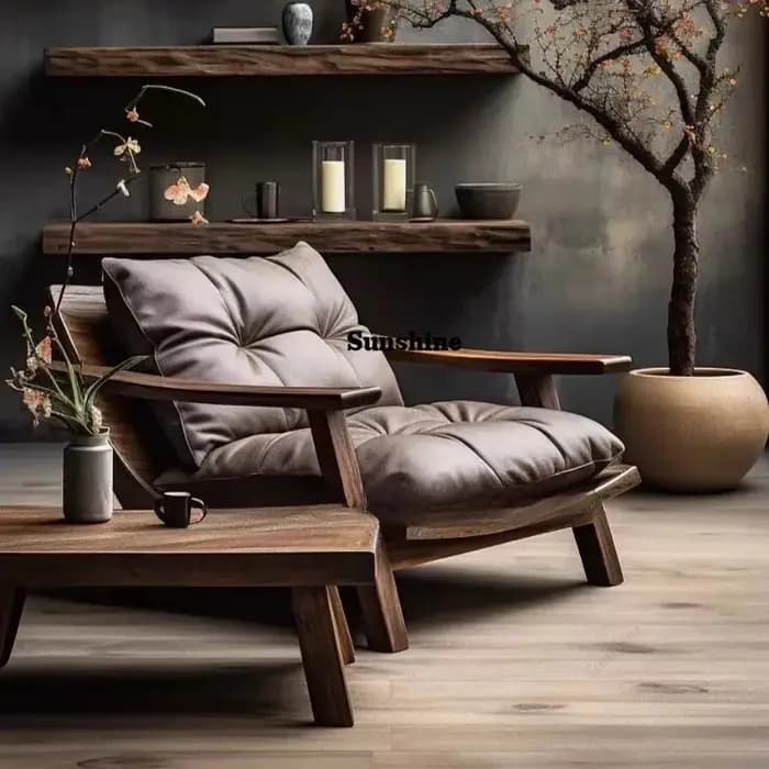 Canapé chinois en bois massif, bois massif, personnalisable, canapé de salon, fauteuil, FT Anti-corr
