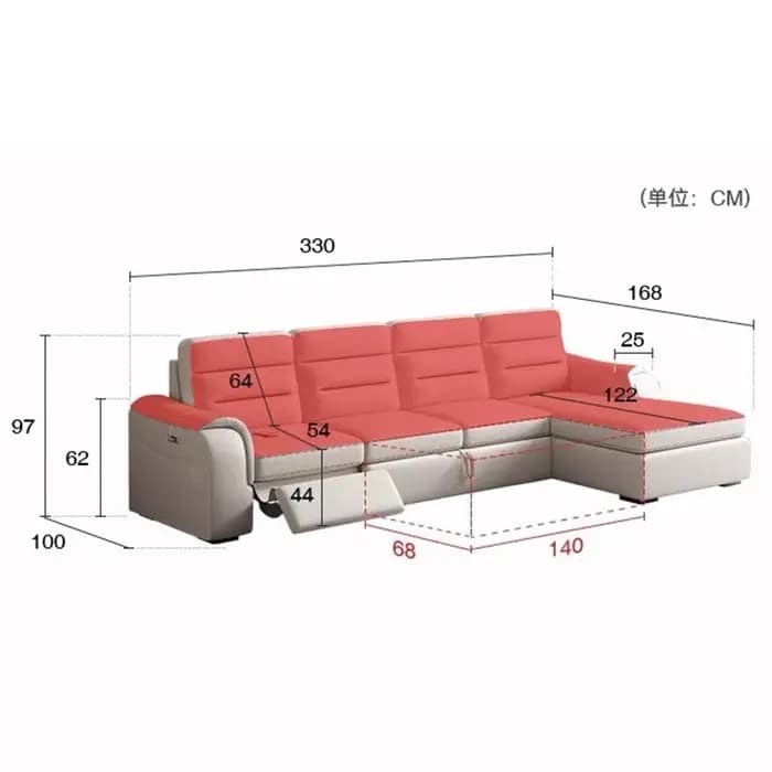 Salon rangement canapé fauteuils inclinable Convertible Relax