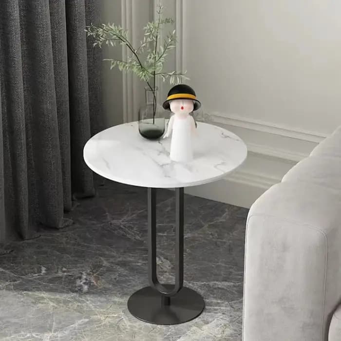 Nouvelle Table ronde en pierre frittée