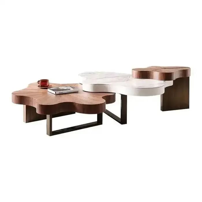 Table d'appoint au xénomorphe irrégulière