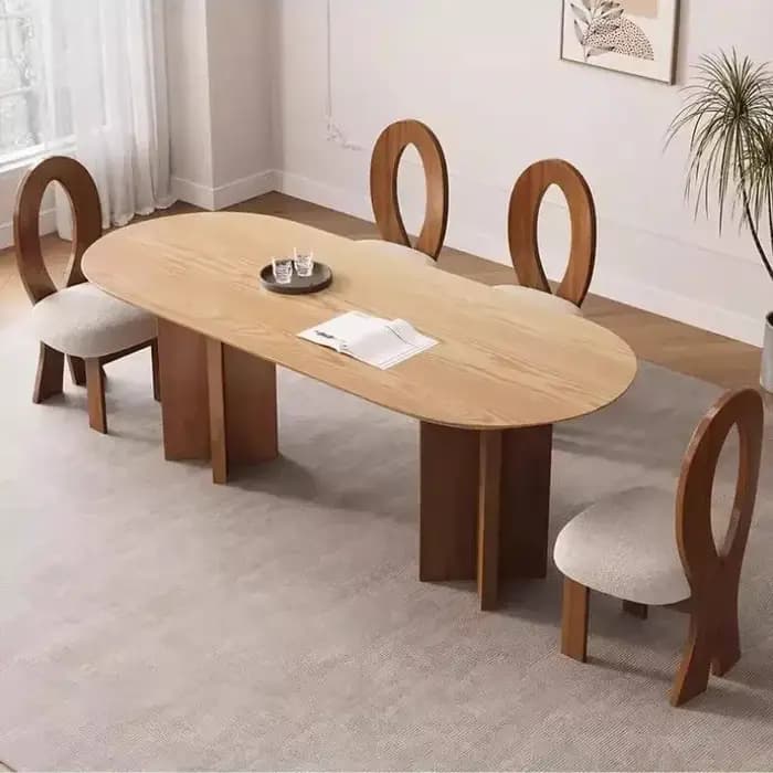 Jardin italien Table à manger Center ovale Unique Dinette Restaurant Table à manger café cuisine Mes