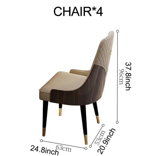 Table à manger ronde et chaise en marbre pour restaurant moderne, combinaison simple, table ronde av