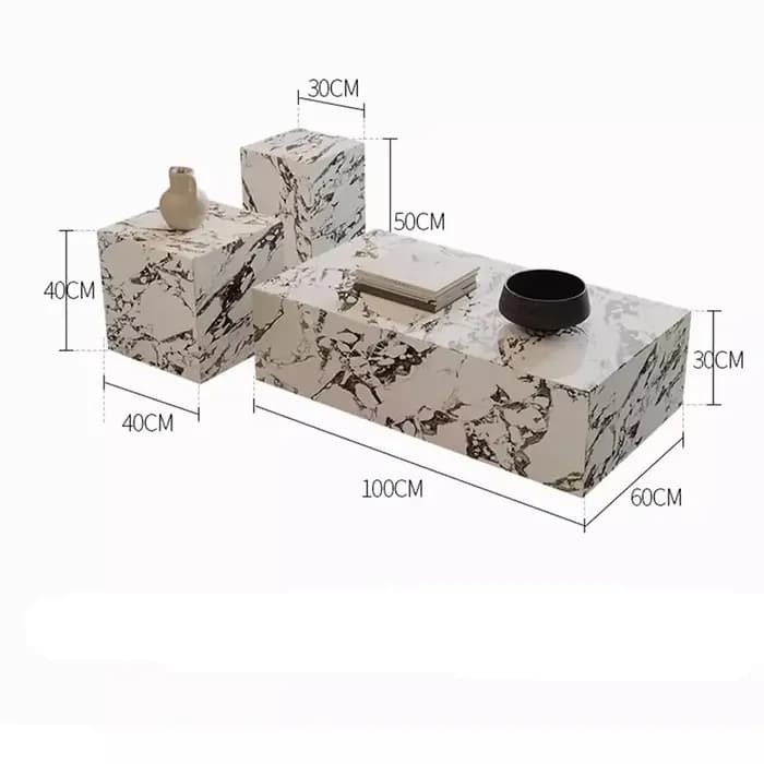 Table basse design moderne luxe solide minimaliste salon