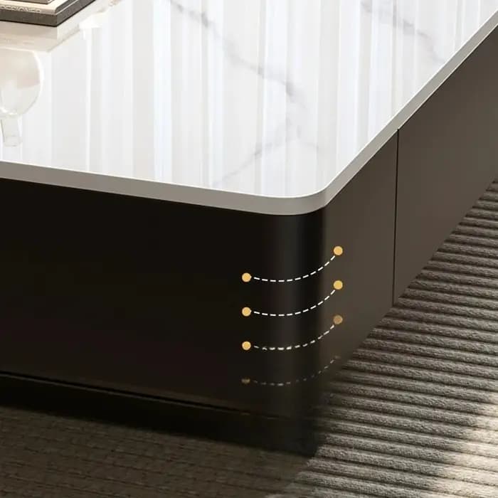 Table de sol de luxe, table de bureau ronde