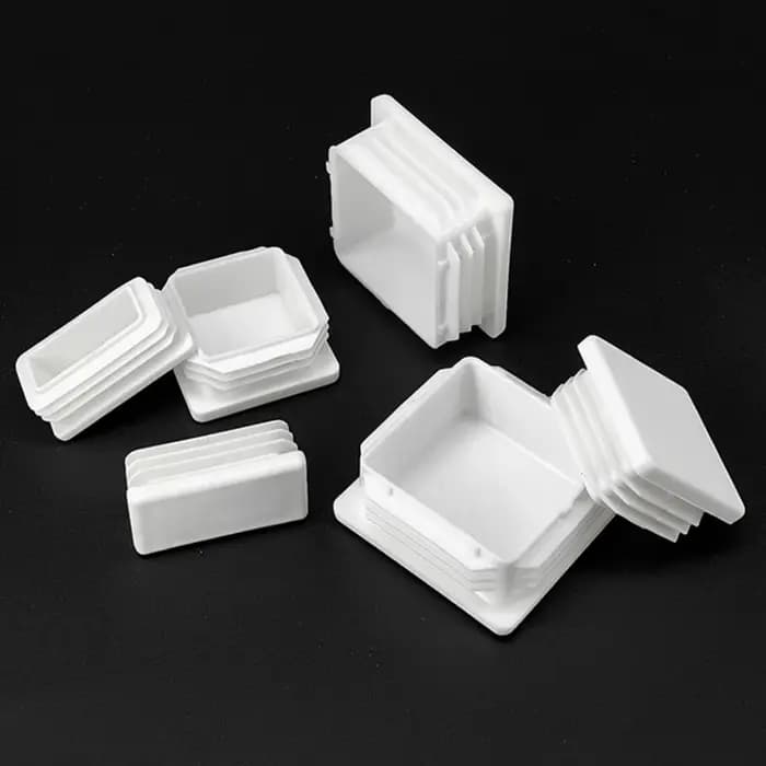 4/8/10 pièces 13x13 ~ 200x200mm blanc carré en plastique obturateur embout chaise Table pieds capuch