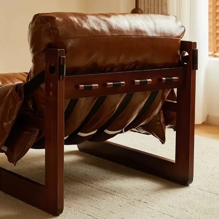 Fauteuils inclinables en cuir pour salon