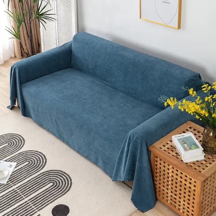 Housse de canapé imperméable de couleur unie