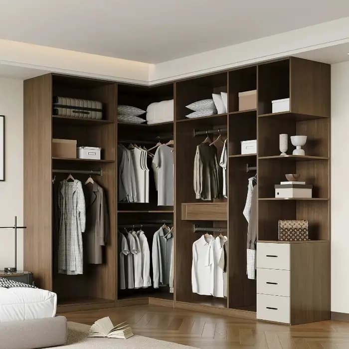 Armoire Rétro en Bois Massif
