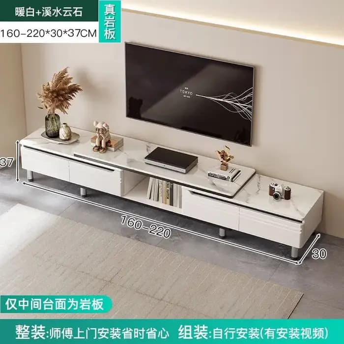 Meuble TV blanc pour salon