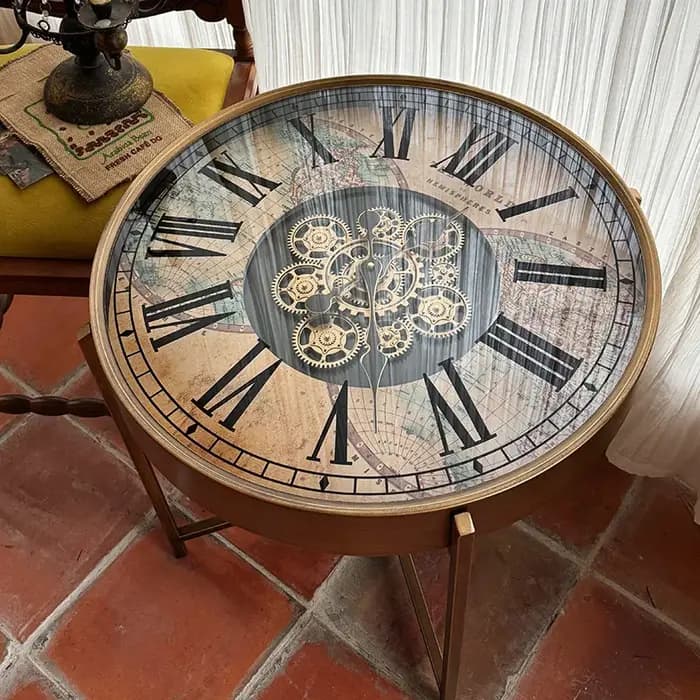 Table basse de luxe glamour avec rangement