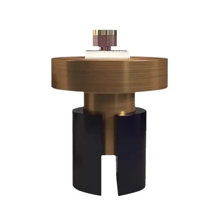 Table basse en métal et acier inoxydable, lumière nordique de luxe, pour petite Table ronde de salon