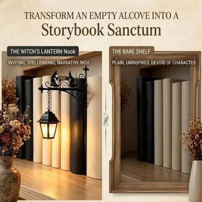 Lanterne de bibliothèque - Éclairage décoratif pour étagère à livres