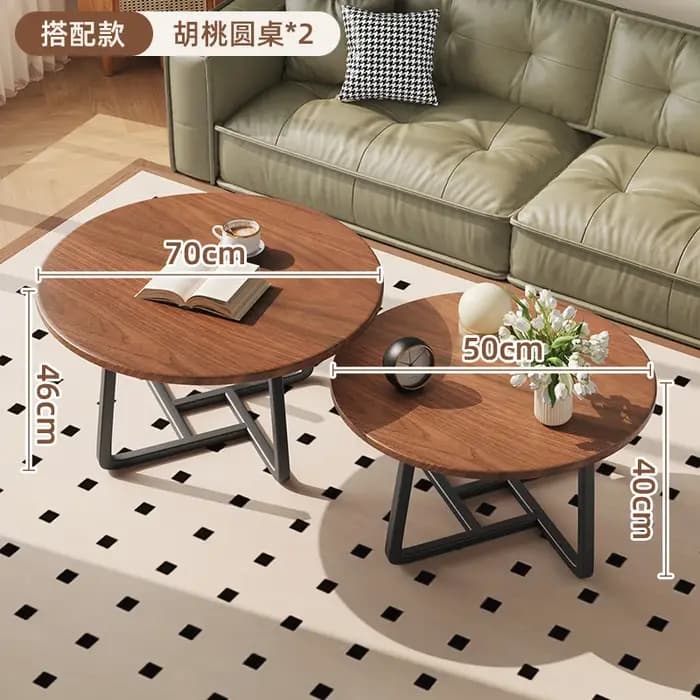 Petites Tables basses rondes en bois