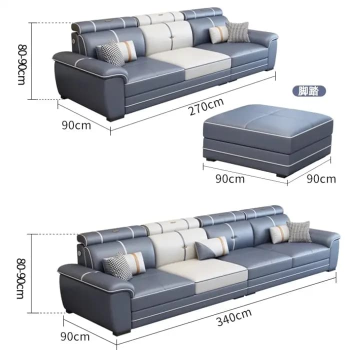 Canapés confortables italiens adultes sol concepteur canapé moderne salon cuir Articulos Para El Hogar accessoires pour la maison