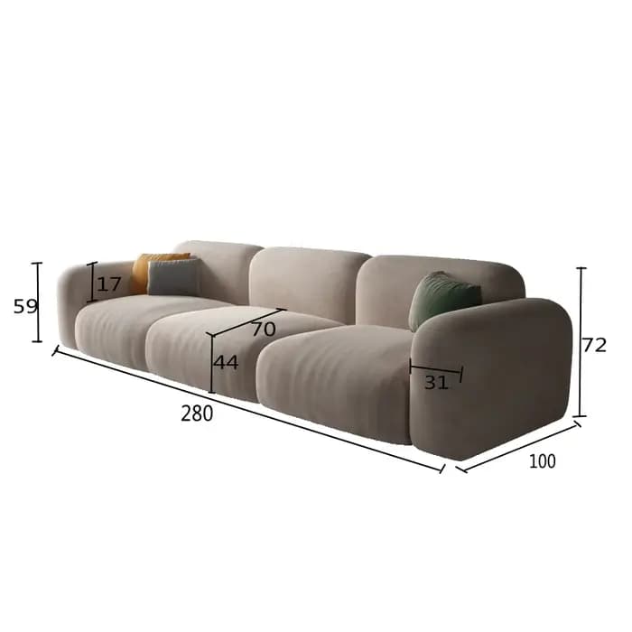 Relaxings Double Salon canapés Design nordique doux classique canapé élégant confortable Meuble