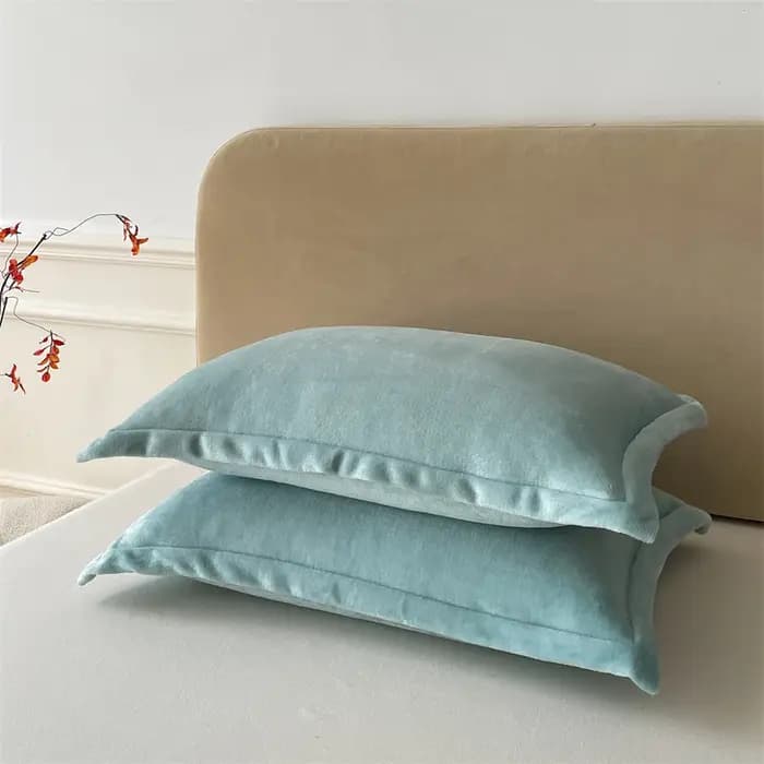 Housse de coussin en velours
