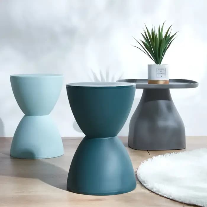 Tabouret circulaire moderne pour salon, style nordique, pour loisirs, simple, épais, chaussures de m